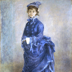 reproductie The blue lady van Pierre-Auguste Renoir